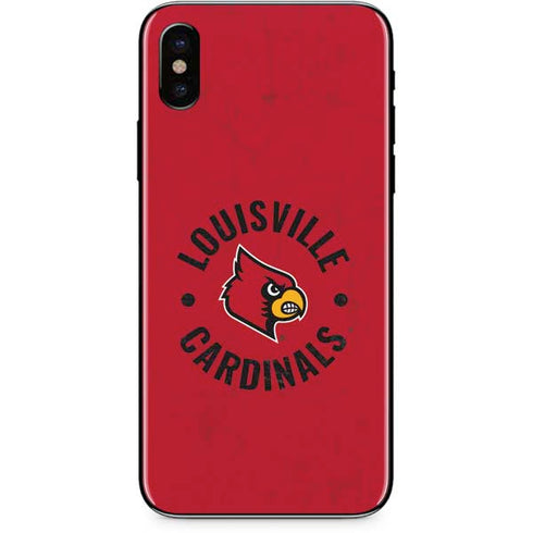 University of Louisville Cardinals Faded iPhone XS Max Skin