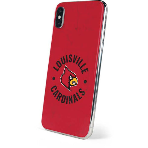 University of Louisville Cardinals Faded iPhone XS Skin