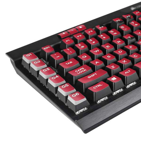 University of Louisville Cardinals Faded K95 RGB PLATINUM Mechanical Gaming Keyboard Skin