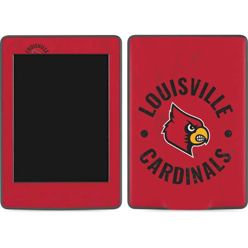 University of Louisville Cardinals Faded Amazon Kindle Skin