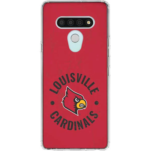 University of Louisville Cardinals Faded LG Stylo 6 Clear Case