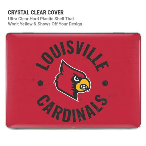University of Louisville Cardinals Faded MacBook Pro 14in (2021-24) Case plus Skin