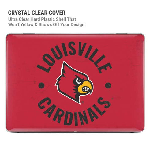 University of Louisville Cardinals Faded MacBook Pro 16in (2019-20) Case plus Skin
