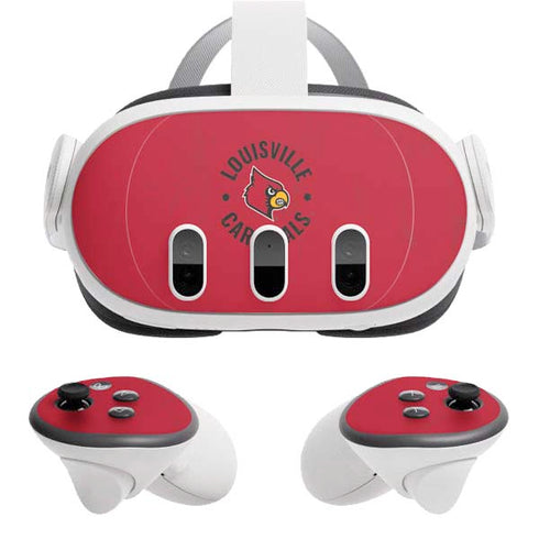 University of Louisville Cardinals Faded Meta Quest 3 Skin