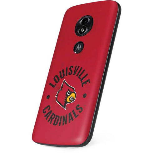 University of Louisville Cardinals Faded Moto E5 Play Skin
