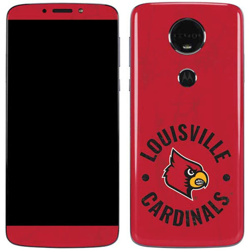 University of Louisville Cardinals Faded Moto E5 Plus Skin