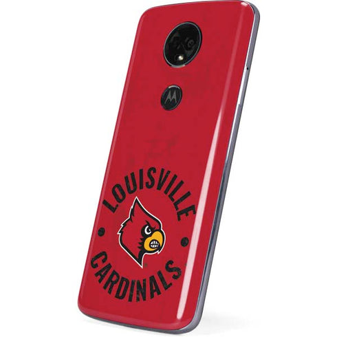 University of Louisville Cardinals Faded Moto E5 Plus Skin