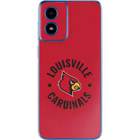 University of Louisville Cardinals Faded Moto G Play 4G (2024) Skin