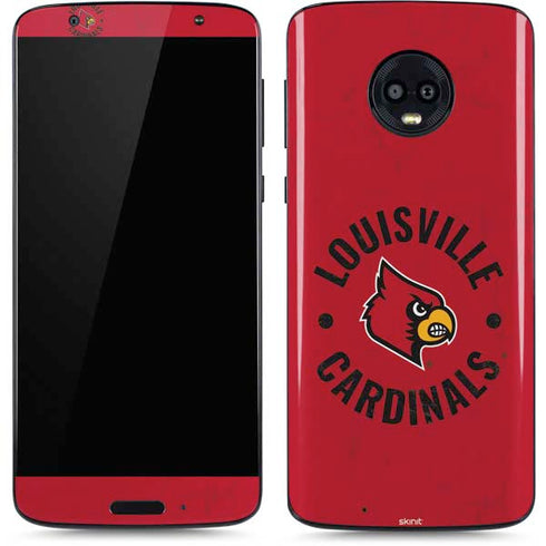 University of Louisville Cardinals Faded Moto G6 Skin