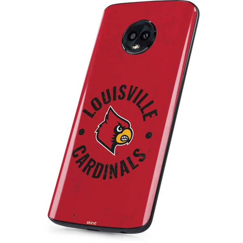 University of Louisville Cardinals Faded Moto G6 Skin