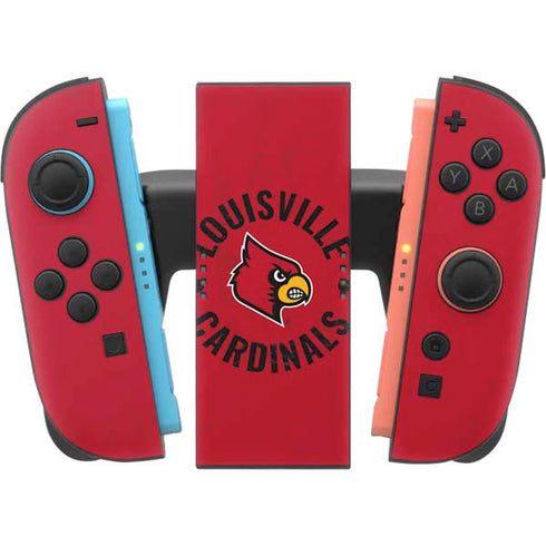University of Louisville Cardinals Faded Nintendo Switch 2 (2025) Joy-Con Controller Skin