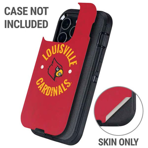 University of Louisville Cardinals Faded Otterbox Defender iPhone Skin