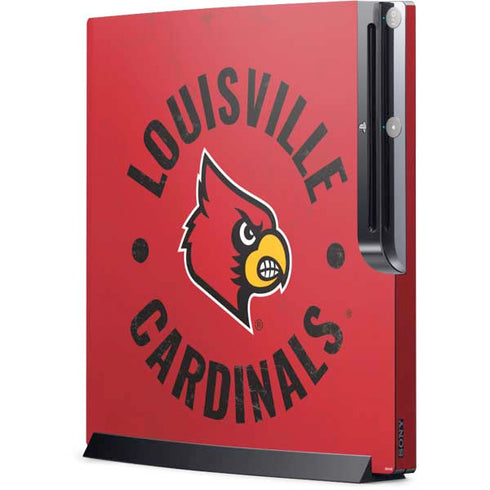 University of Louisville Cardinals Faded Playstation 3 & PS3 Slim Skin