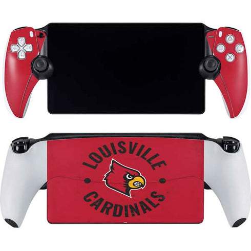 University of Louisville Cardinals Faded PlayStation Portal Remote Player Skin