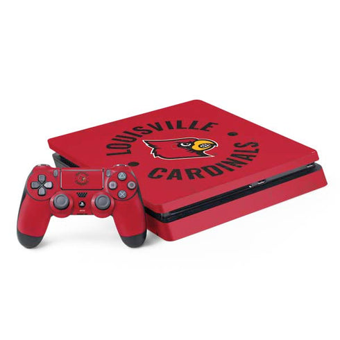 University of Louisville Cardinals Faded PS4 Slim Bundle Skin