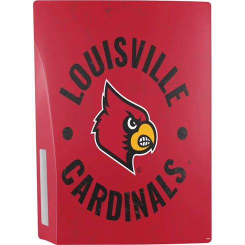 University of Louisville Cardinals Faded PS5 Console Skin