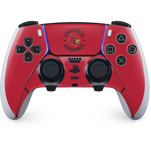 University of Louisville Cardinals Faded PS5 DualSense Edge Pro Controller Skin