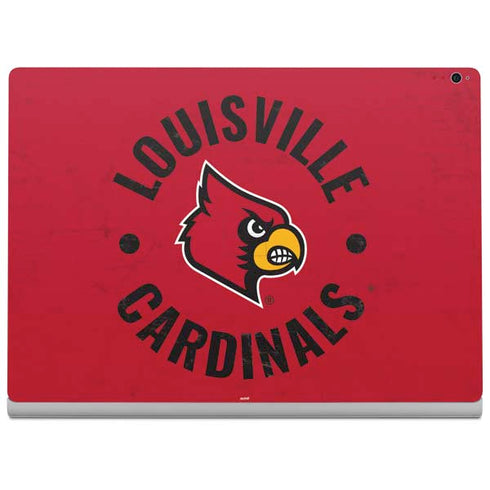 University of Louisville Cardinals Faded Surface Book 2 15in Skin