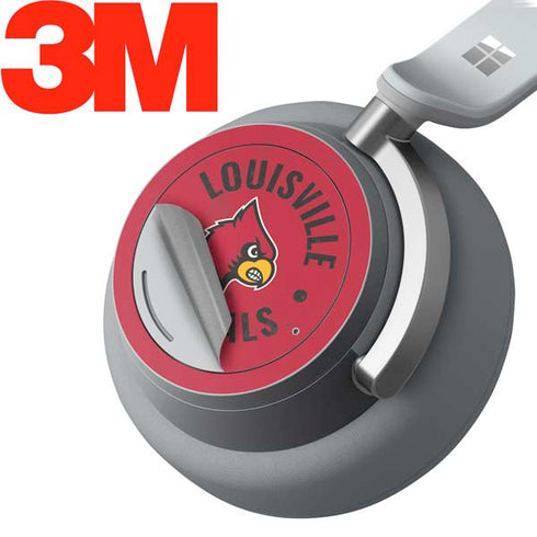 University of Louisville Cardinals Faded Surface Headphones Skin