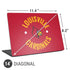 University of Louisville Cardinals Faded Universal Laptop 14in (11.4 x 8.2in) Skin