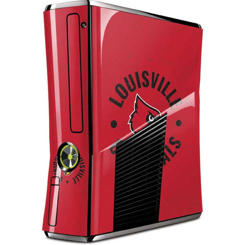 University of Louisville Cardinals Faded Xbox 360 Slim (2010) Skin