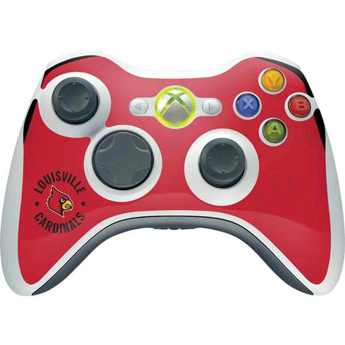 University of Louisville Cardinals Faded Xbox 360 Wireless Controller Skin