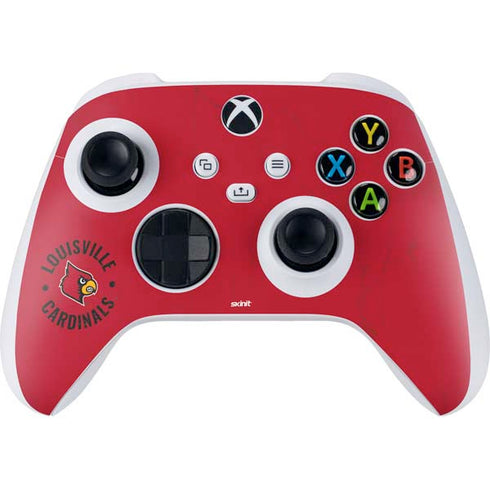 University of Louisville Cardinals Faded Xbox Series S Controller Skin