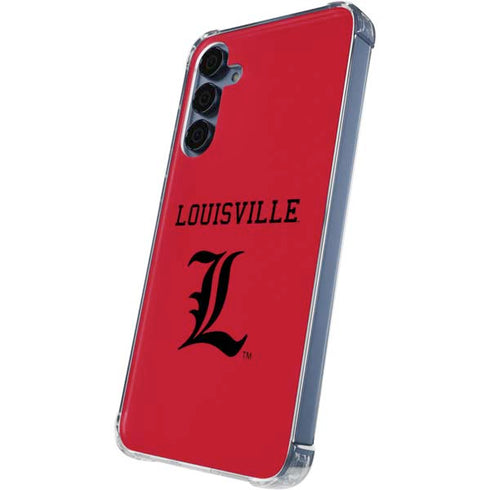 University of Louisville Cardinals Galaxy A35 5G Clear Case
