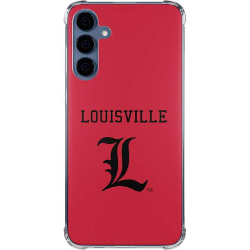 University of Louisville Cardinals Galaxy A55 5G Clear Case
