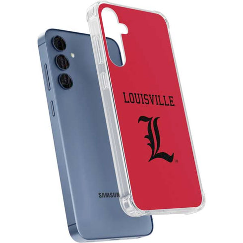University of Louisville Cardinals Galaxy A55 5G Clear Case
