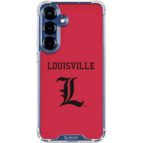 University of Louisville Cardinals Galaxy S25 FE Clear Case