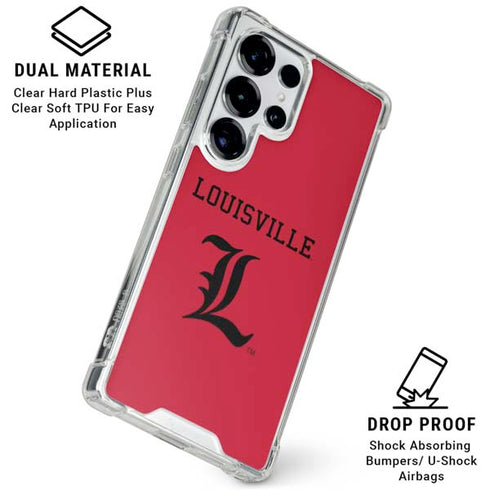 University of Louisville Cardinals Galaxy S25 Ultra Clear Case