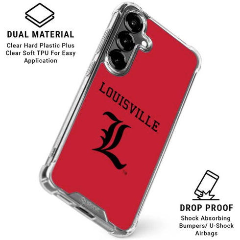 University of Louisville Cardinals Galaxy S26 Plus Clear Case