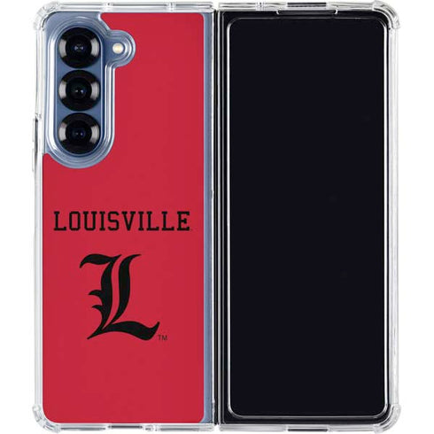 University of Louisville Cardinals Galaxy Z Fold7 Clear Case
