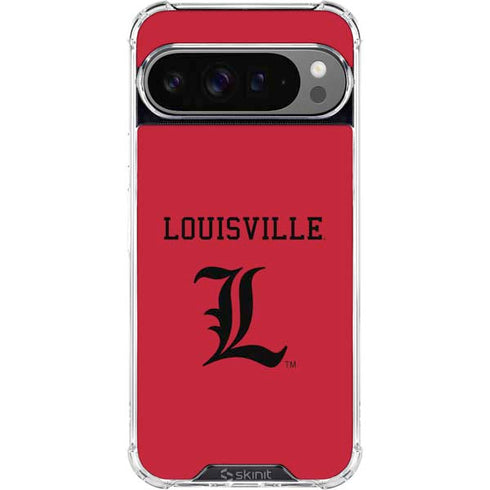 University of Louisville Cardinals Google Pixel 10 Pro XL Clear Case