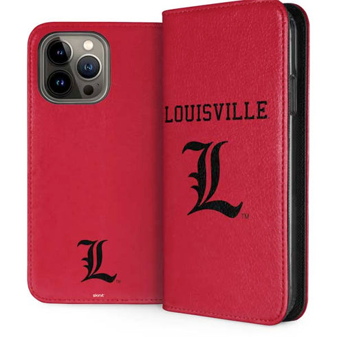 University of Louisville Cardinals iPhone 15 Pro Max Folio Case
