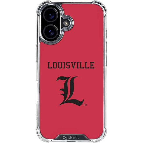 University of Louisville Cardinals iPhone 16 Plus Clear Case
