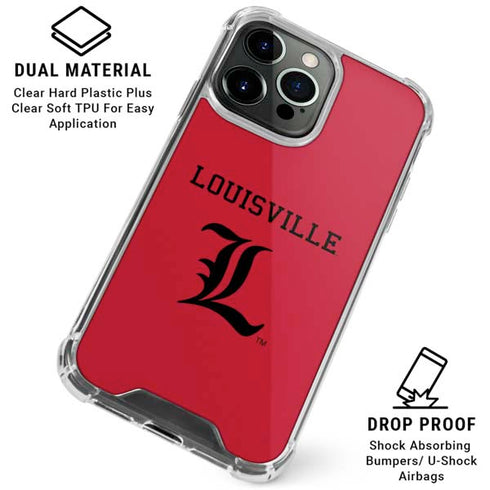 University of Louisville Cardinals iPhone 16 Pro Max Clear Case