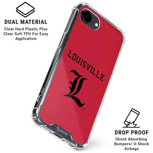 University of Louisville Cardinals iPhone 16e Clear Case