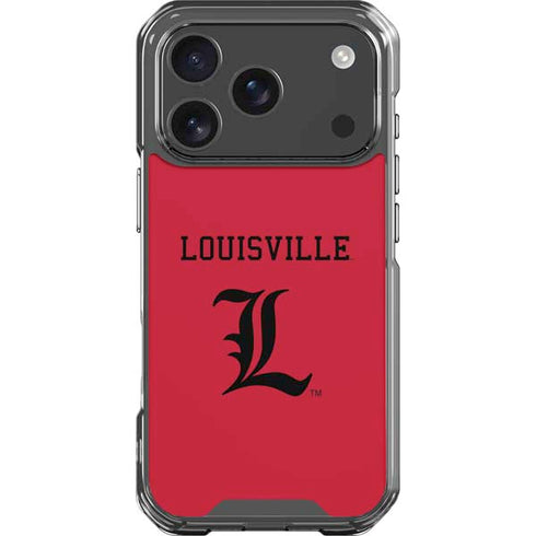 University of Louisville Cardinals iPhone 17 Pro Clear Case
