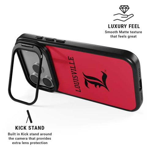 University of Louisville Cardinals iPhone 17 Pro Kickstand Case