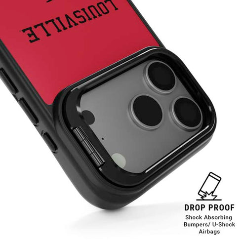 University of Louisville Cardinals iPhone 17 Pro Kickstand Case