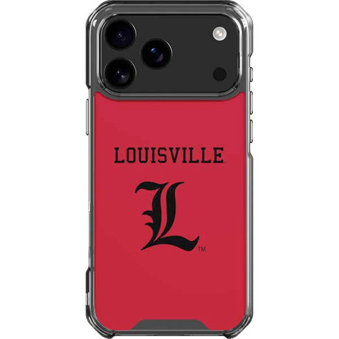 University of Louisville Cardinals iPhone 17 Pro Max Clear Case