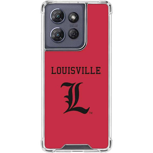 University of Louisville Cardinals Moto G 5G (2025) Clear Case