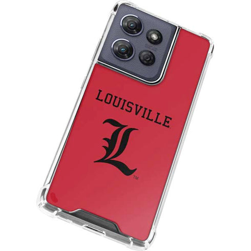 University of Louisville Cardinals Moto G 5G (2025) Clear Case
