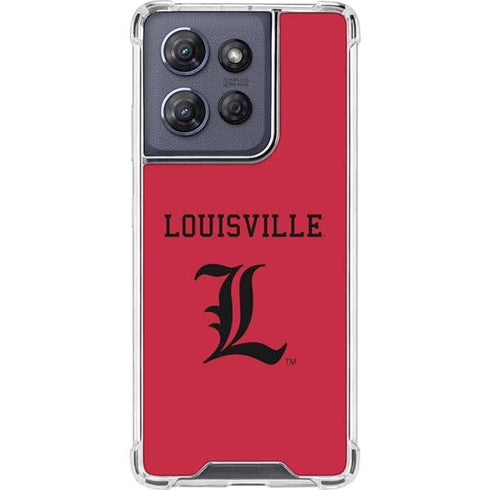University of Louisville Cardinals Moto G Play 5G (2025) Clear Case