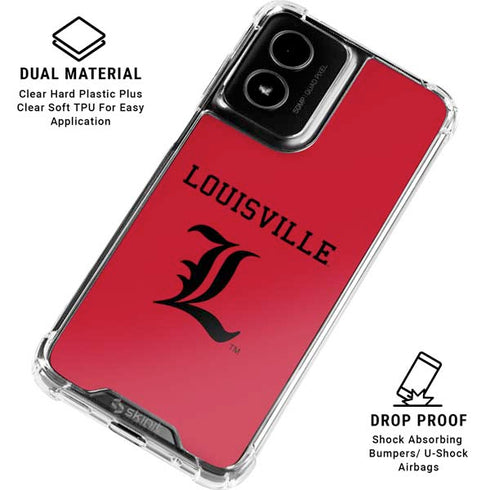 University of Louisville Cardinals Moto G Power 5G (2024) Clear Case