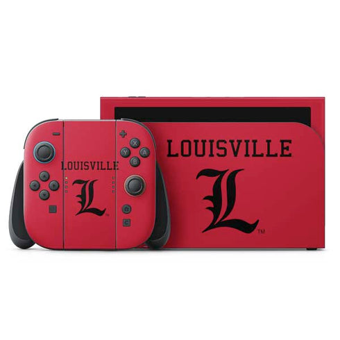 University of Louisville Cardinals Nintendo Switch 2 (2025) with Joy-Con Skin