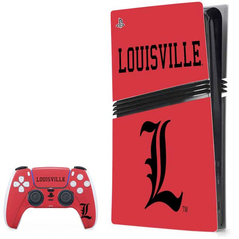 University of Louisville Cardinals PS5 Pro Bundle Skin