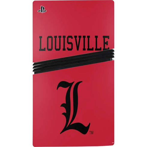 University of Louisville Cardinals PS5 Pro Disk Bundle Skin